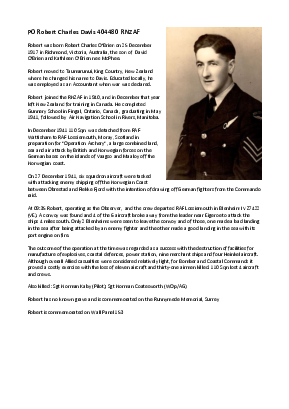 A preview of a PDF biography for Davis, Robert Charles
